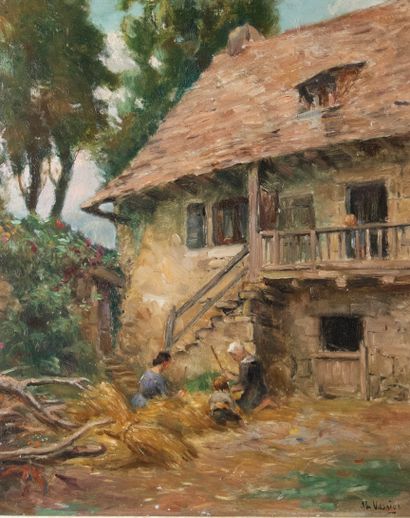 Charles VASNIER (1873-1961)
La ferme
Huile...