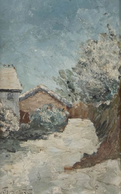 Félix JOERG (Lyon 1907-1983) 
Hiver 1935...
