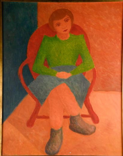 Marcel DUMONT (1921-1998)
Jeune fille au...