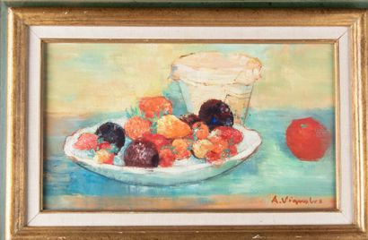 André VIGNOLES (1920-2017) 
L'assiette de...