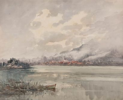 Lucien ROYER (XXème siècle)
Bord d'étang,...