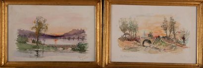 Joseph ROMAGNOL (1893-1981, Ecole de Morestel)
Paysages...
