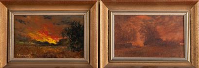 Joseph ROMAGNOL (1893-1981, Ecole de Morestel)
Crépuscule...