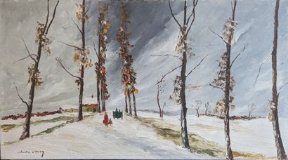Charles CUZIN (1907-1975)
La route enneigée
Huile...