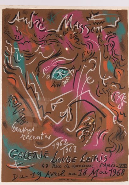 André MASSON (1896-1987), d'après 
Affiche...