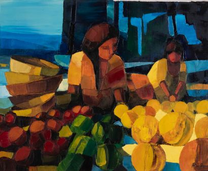 Michèle RIBEIRO (Née en 1953)
Petit marché...