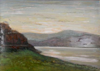 Adolphe REY (1863-1944)
Paysage des bords...