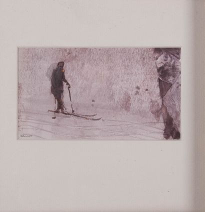 Jean-Marc BRUNET (1970)
Skieur, vers 2015
Encre...