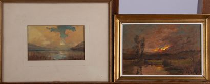 Joseph ROMAGNOL (1893-1981, Ecole de Morestel)
Paysages...