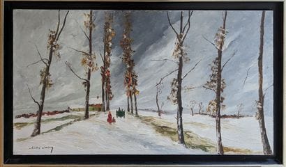 Charles CUZIN (1907-1975)
La route enneigée
Huile...