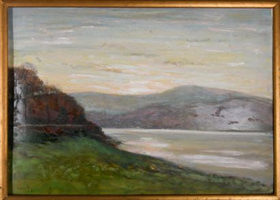 Adolphe REY (1863-1944)
Paysage des bords...