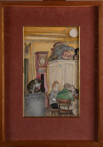 Moreno PINCAS (né en 1936)
La partie de cartes
Technique...