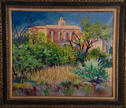 Paul Etienne SAIN (1904-1995)
Paysage à l'église
Huile...