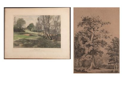 LOT de trois gravures anciennes représentant...