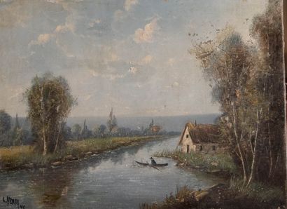 L. HENRY (XXème siècle)
Le chemin et La rivière
Réunion...