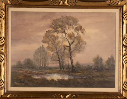 Lucien ROYER (XXe siècle)
Paysages lacustres
Trois...