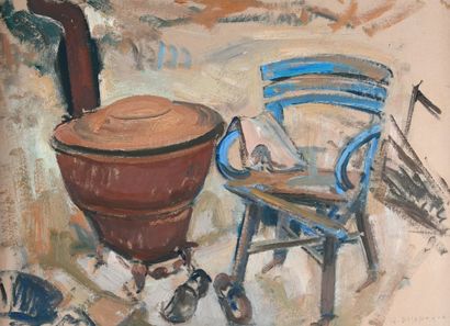 Georges DELPLANQUE (1903-1999)
Au coin du...