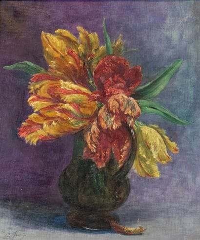 Charles JUNG (1865-1936)	
Tulipes dragonnes,...