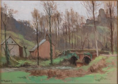 Emile WEGELIN (1875-1962)
Maisonnée près...