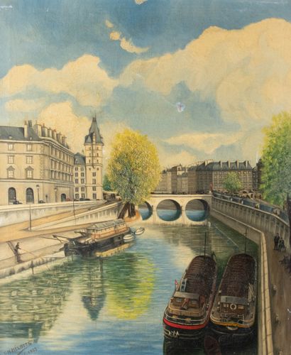 Ch. MELOTTE (XXe siècle)
Le quai des orfèvres...