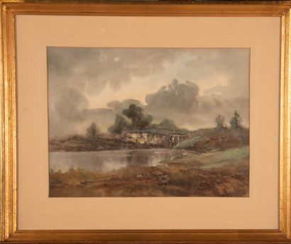 Lucien ROYER (XXe siècle)
Paysages lacustres
Trois...