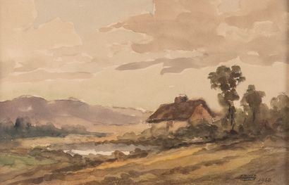 Lucien ROYER (XXème siècle)
Maison près d’un...