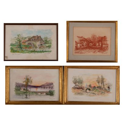 Joseph ROMAGNOL (1893-1981, Ecole de Morestel)
Paysages...