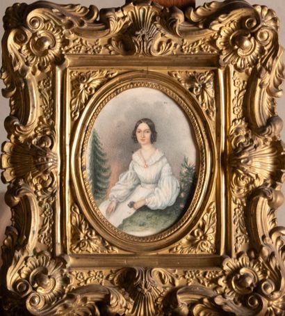 Ecole française du XIXème siècle
Portrait...