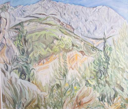 Zenitta TAZIEFF (1887-1984)
Paysage de montagne,...