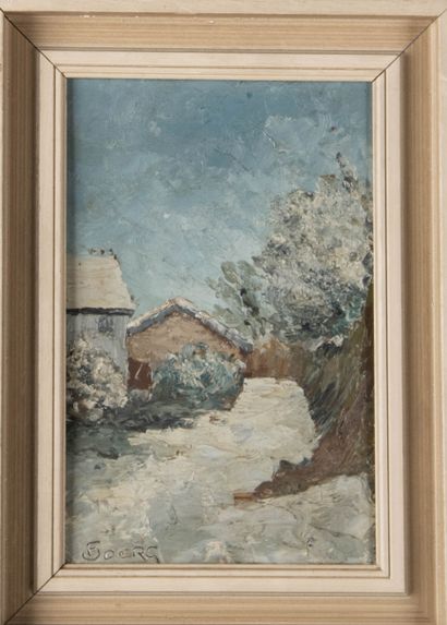 Félix JOERG (Lyon 1907-1983) 
Hiver 1935...