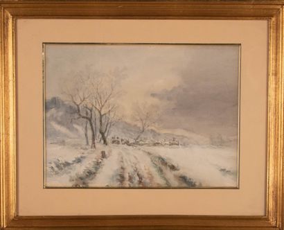 Lucien ROYER (XXe siècle)
Paysages enneigés...