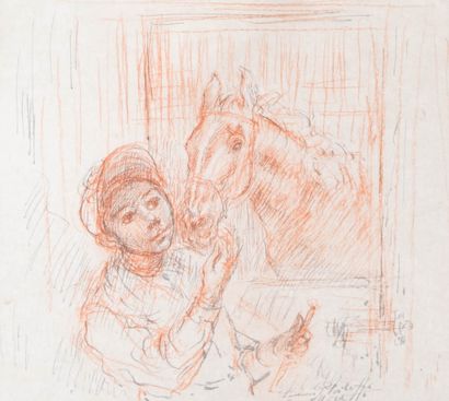 Lucien Philippe MORETTI (1922-2000) 
Jockey...