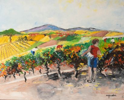 Michèle GOURLOO (née en 1947)	
Les vendanges...