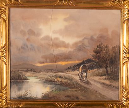 Lucien ROYER (XXe siècle)
Paysages lacustres
Trois...