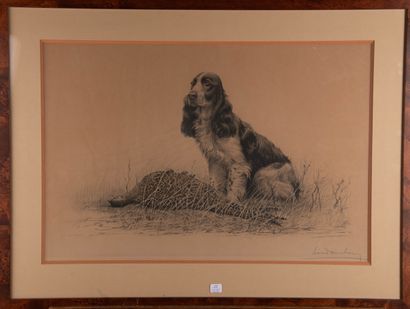 Léon DANCHIN (1887-1938)
Cocker et faisan
Lithographie...