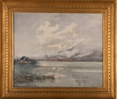 Lucien ROYER (XXème siècle)
Bord d'étang,...