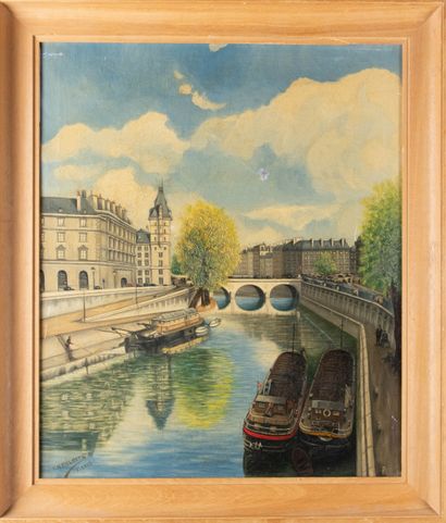 Ch. MELOTTE (XXe siècle)
Le quai des orfèvres...
