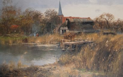 Ecole du XXème siècle
La ferme
Huile sur...