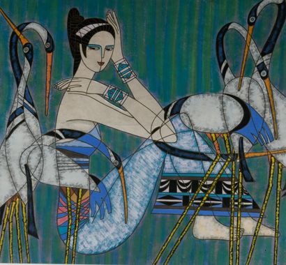 Ting Shao Kang (né en 1939), D'après
Femme...