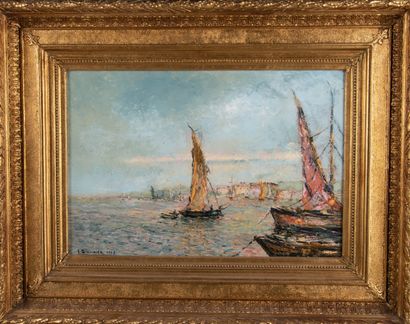 Louis BISSINGER (1899-1978)
Les Voiliers
Huile...