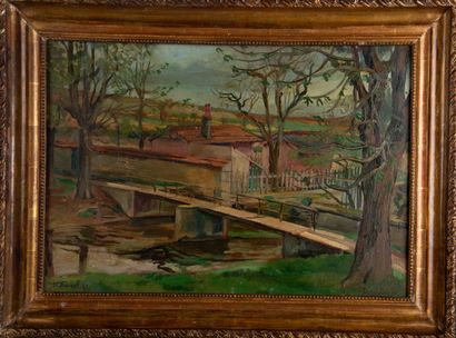 Maurice BOITEL (1919-2007)
Le Pont
Huile...