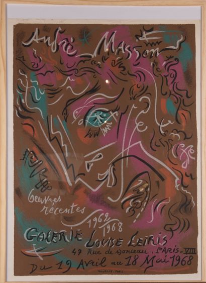 André MASSON (1896-1987), d'après 
Affiche...
