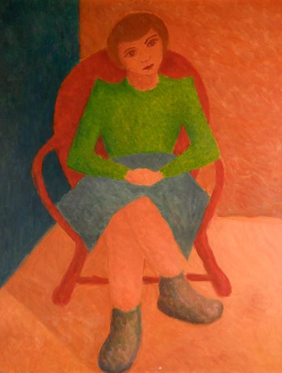 Marcel DUMONT (1921-1998)
Jeune fille au...