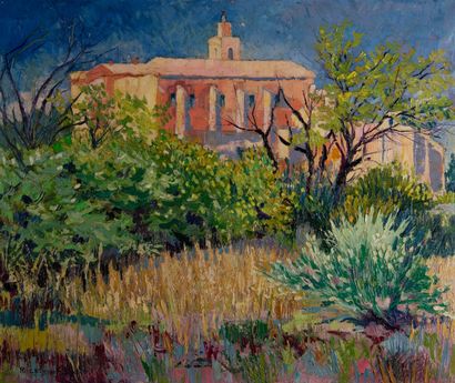 Paul Etienne SAIN (1904-1995)
Paysage à l'église
Huile...