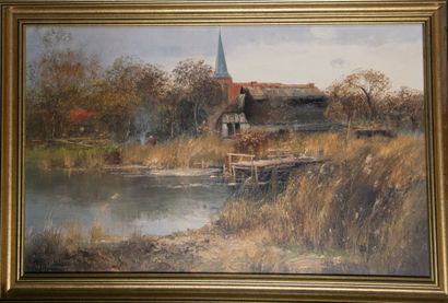 Ecole du XXème siècle
La ferme
Huile sur...