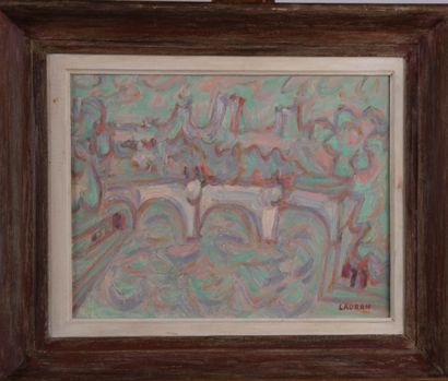 André LAURAN (1922-2009)
Pont Neuf à Paris
Huile...