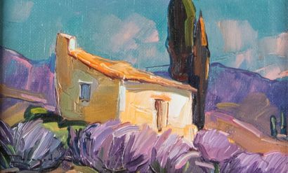 Elie BERNADAC (1913-1999)
Provence, le mas...