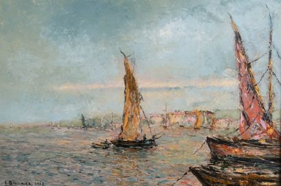 Louis BISSINGER (1899-1978)
Les Voiliers
Huile...