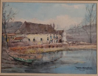 Bernard PRATX (1897-1980)
Vue d’un étang
Aquarelle...