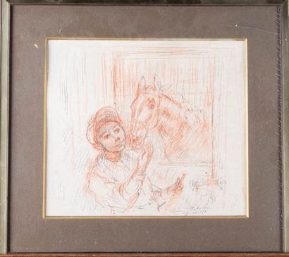 Lucien Philippe MORETTI (1922-2000) 
Jockey...